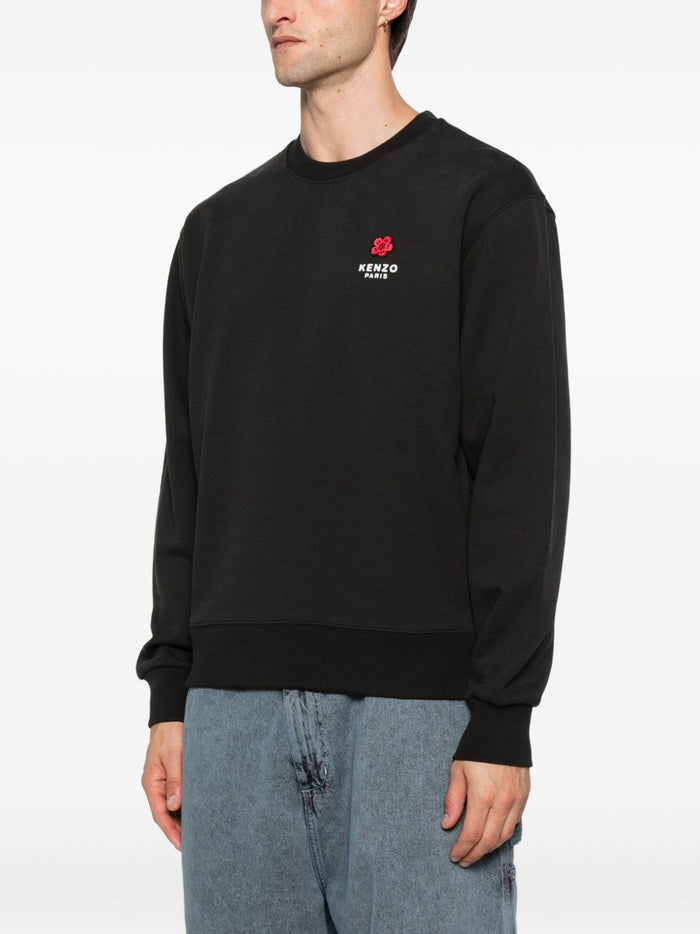 Kenzo Herren Sweatshirt mit Bokeh-Blume auf der Rückseite in Schwarz 1