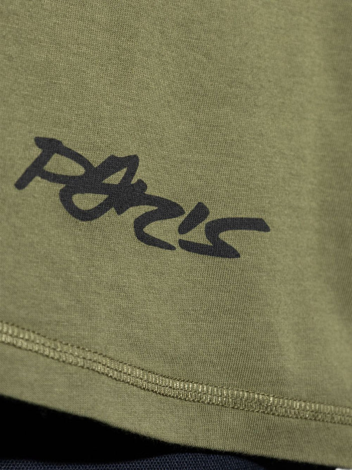 Kenzo T-shirt Verde Uomo Stampa Logo Anteriore 4