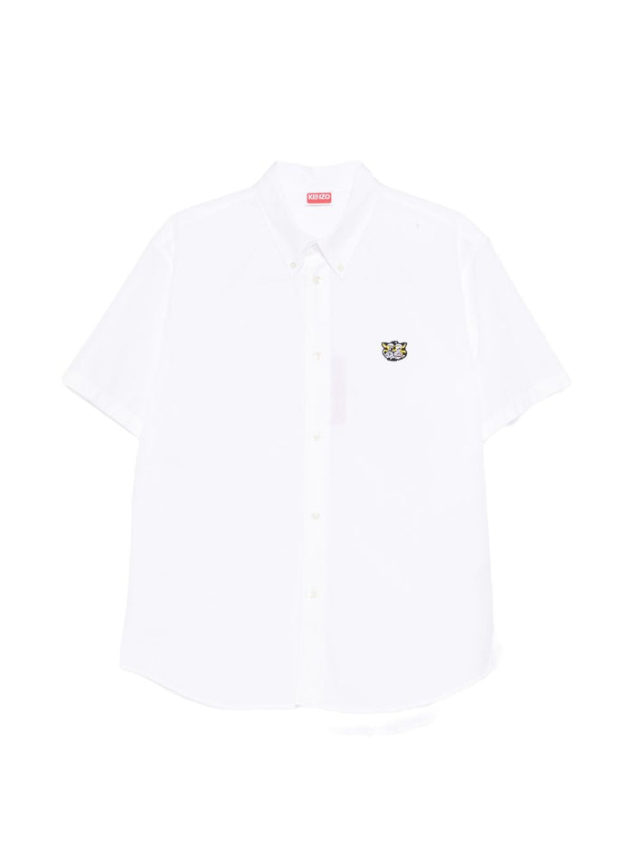 Kenzo Hemd Tiger Crest Herren Weiß 5