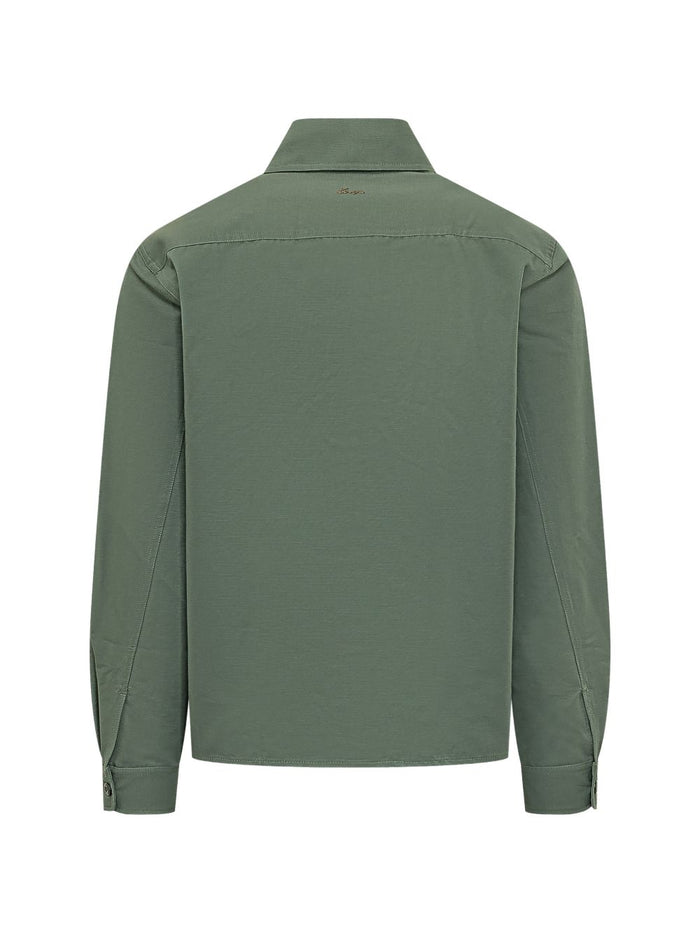 Kenzo Herren-Hemdjacke mit Taschen Grün 3