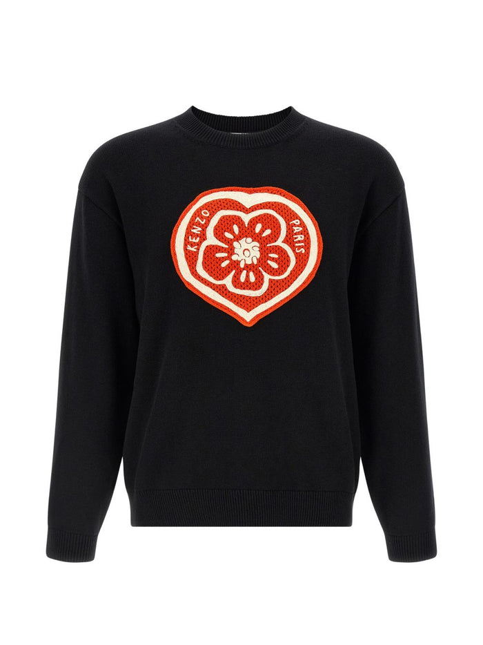 Kenzo Maglia Cuore Boke Uomo Nero 1