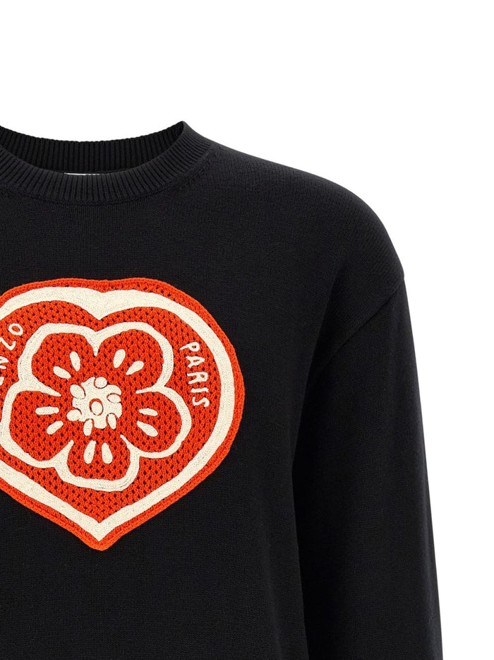Kenzo Maglia Cuore Boke Uomo Nero 3