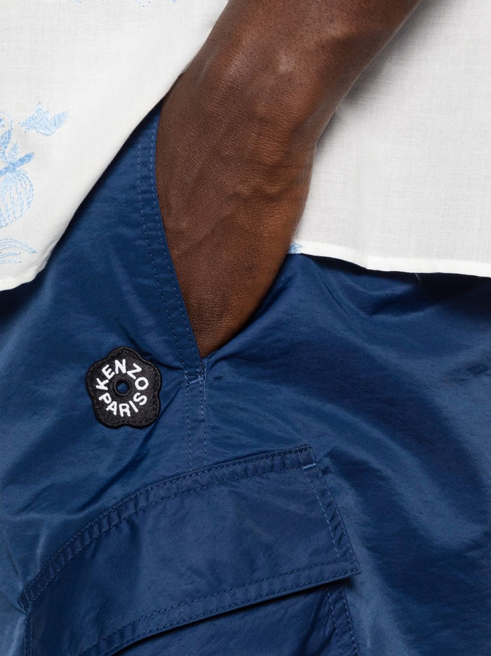 Kenzo Short Fiore Boke Uomo Blu 4