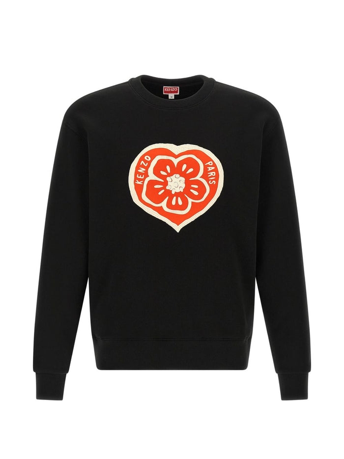 Kenzo Felpa Cuore Boke Uomo Nero 1
