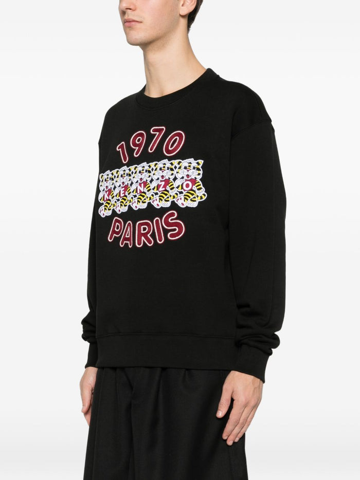 Kenzo Felpa Logo 1970 Uomo Nero 1