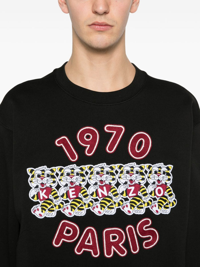 Kenzo Felpa Logo 1970 Uomo Nero 4