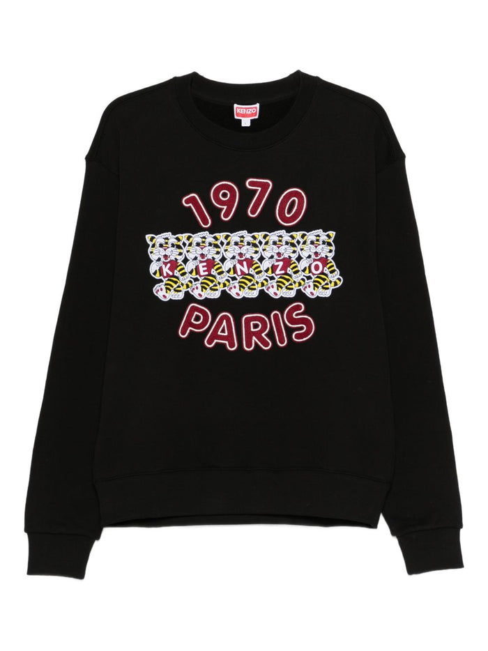 Kenzo Felpa Logo 1970 Uomo Nero 5