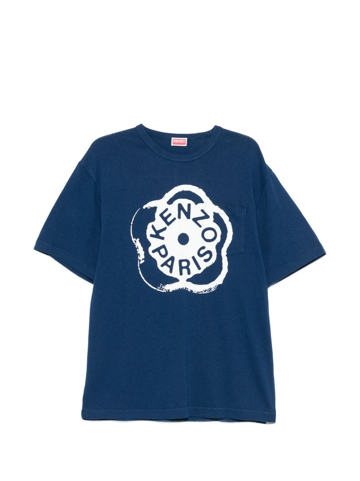 Kenzo T-Shirt Fiore Boke Uomo Blu 5