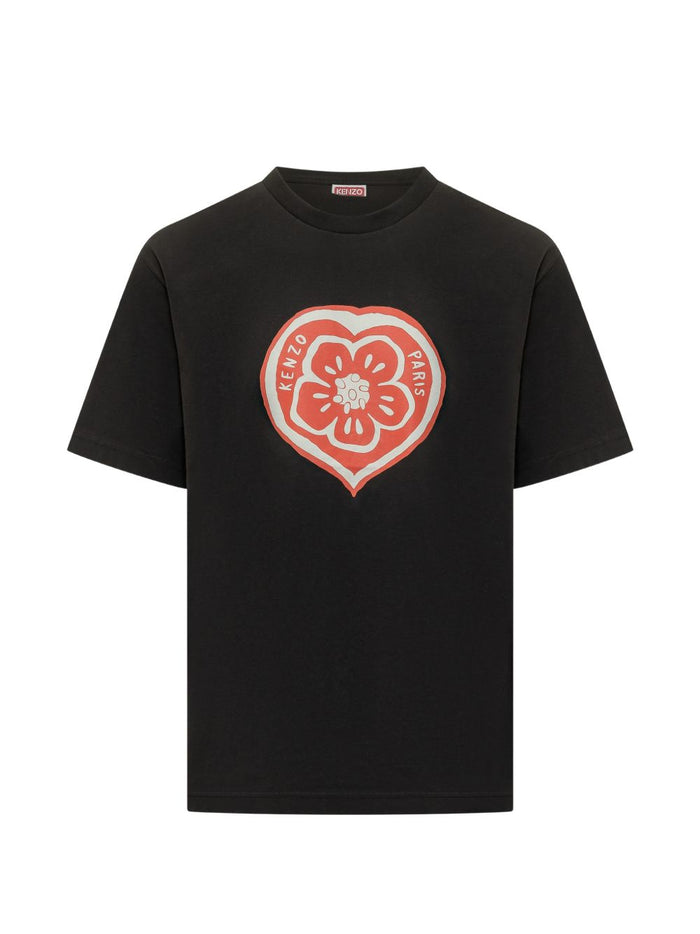 Kenzo T-Shirt Boke Heart Uomo Nero 1
