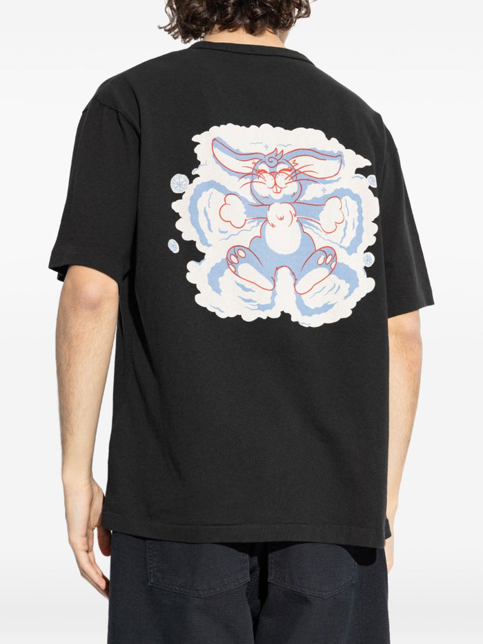 Kenzo T-Shirt Coniglio Uomo Nero 3