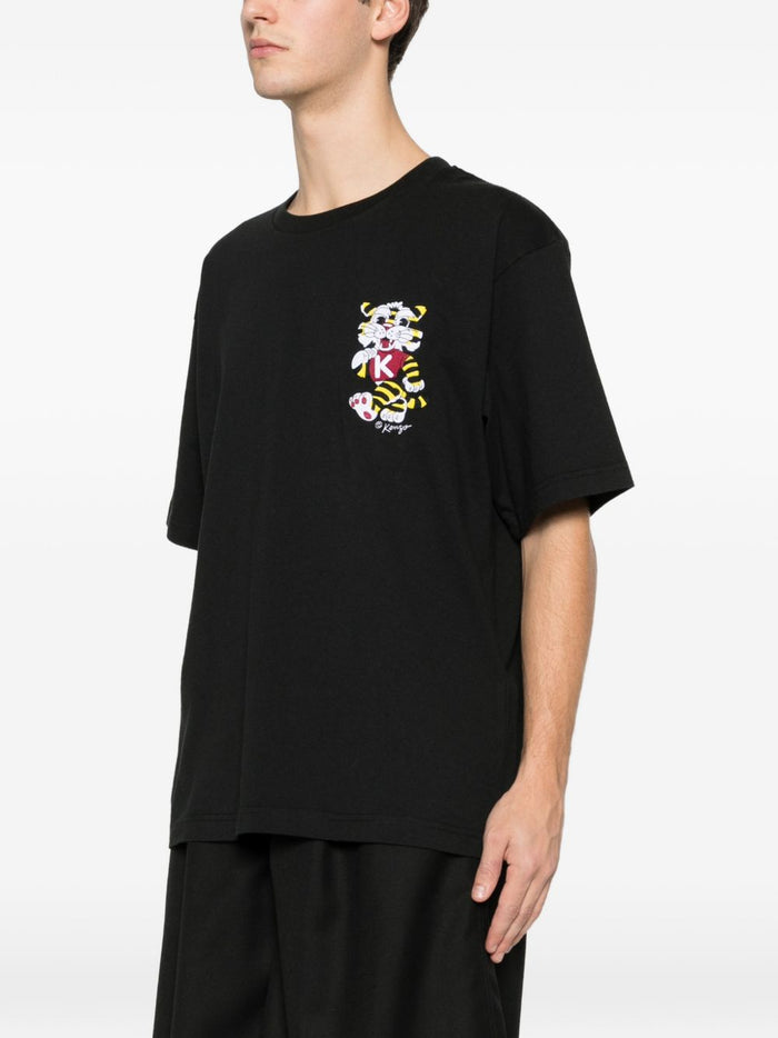 Kenzo T-Shirt Ricamo Tigre Uomo Nero 1