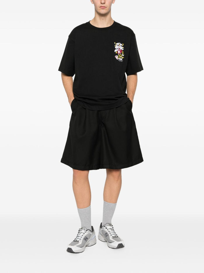 Kenzo T-Shirt Ricamo Tigre Uomo Nero 2