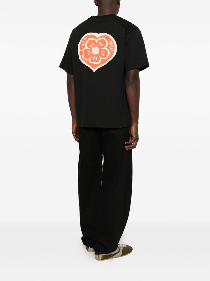 Kenzo T-Shirt Cuore Posteriore Uomo Nero 3