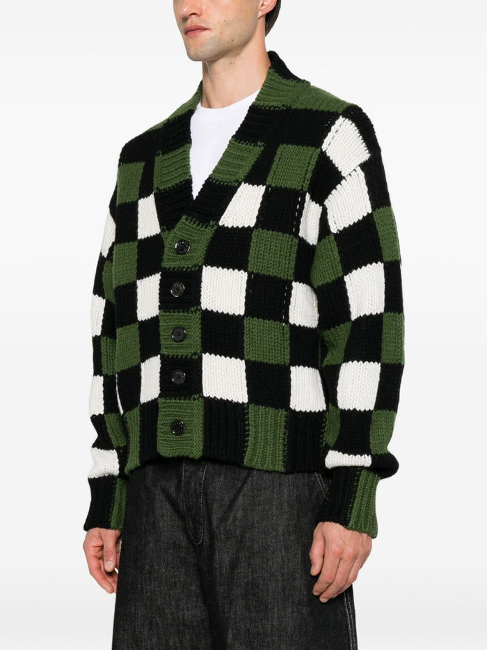 Kenzo Cardigan Verde Uomo 3
