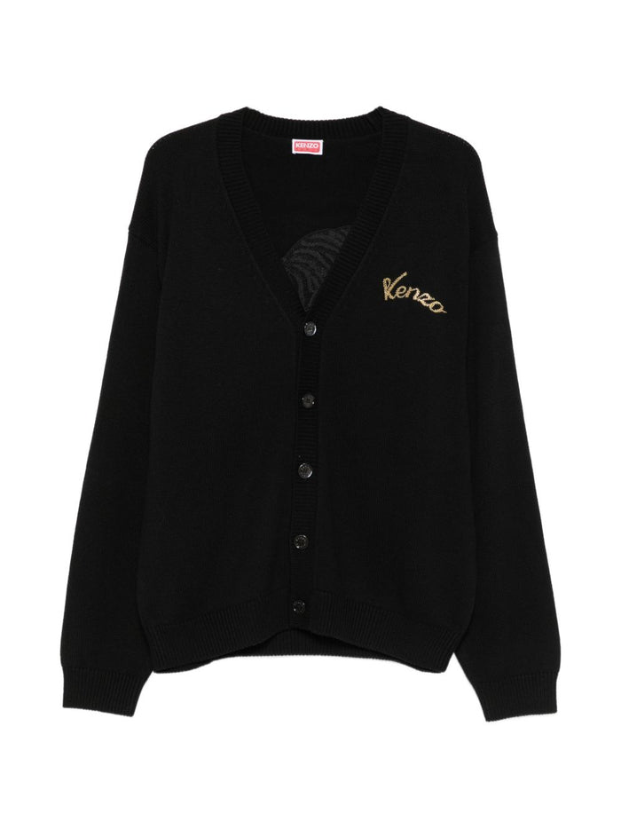 Kenzo Cardigan Nero Uomo 1