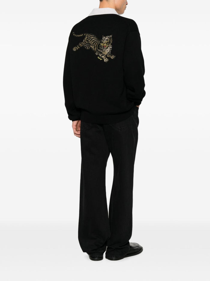 Kenzo Cardigan Nero Uomo 3