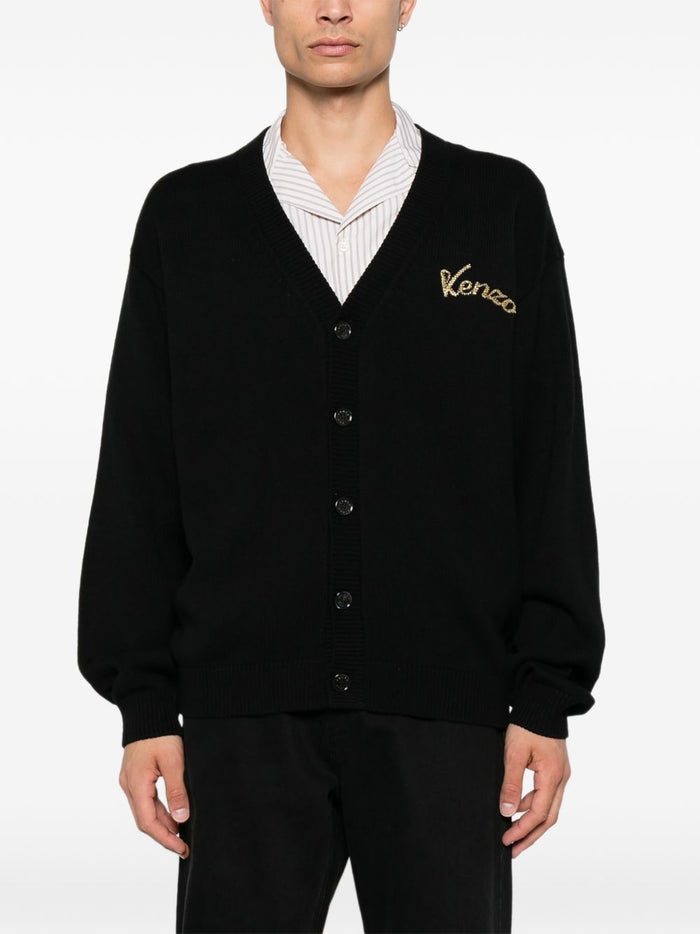 Kenzo Cardigan Nero Uomo 4