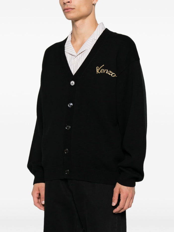 Kenzo Cardigan Nero Uomo 5