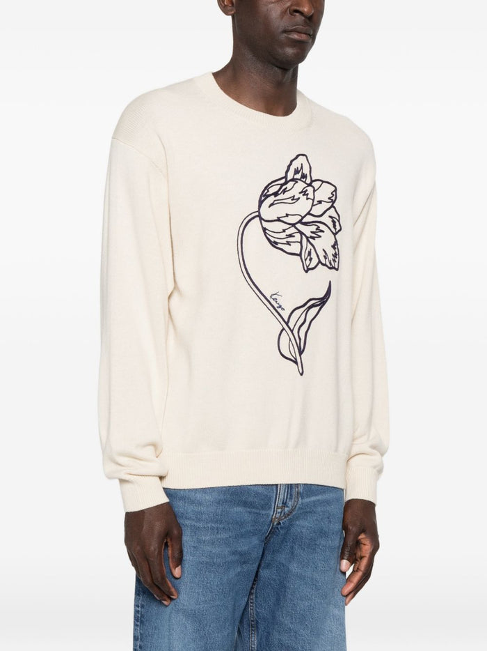 Kenzo Maglia Bianco Uomo 3