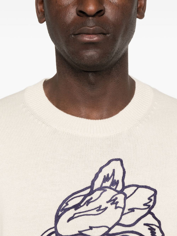 Kenzo Maglia Bianco Uomo 5