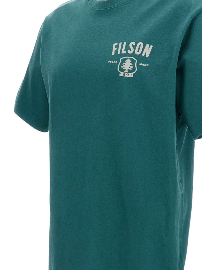 Filson T-shirt Stampa Posteriore Uomo Verde 3