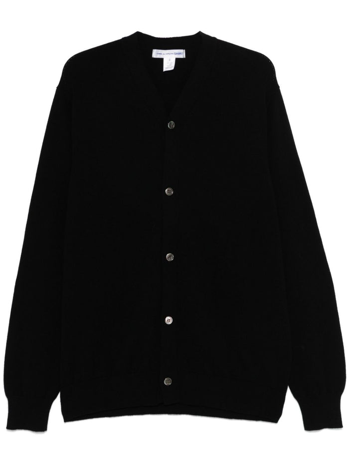 Comme Des Garcons Shirt Cardigan Nero Uomo 1