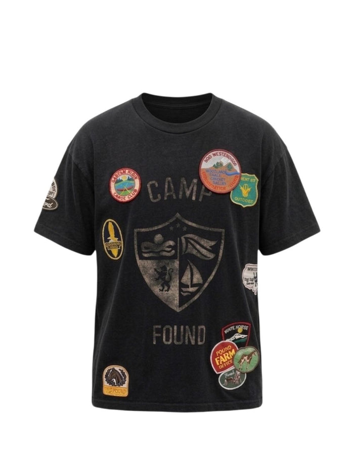Found T-shirt con Patch Uomo Nero 4