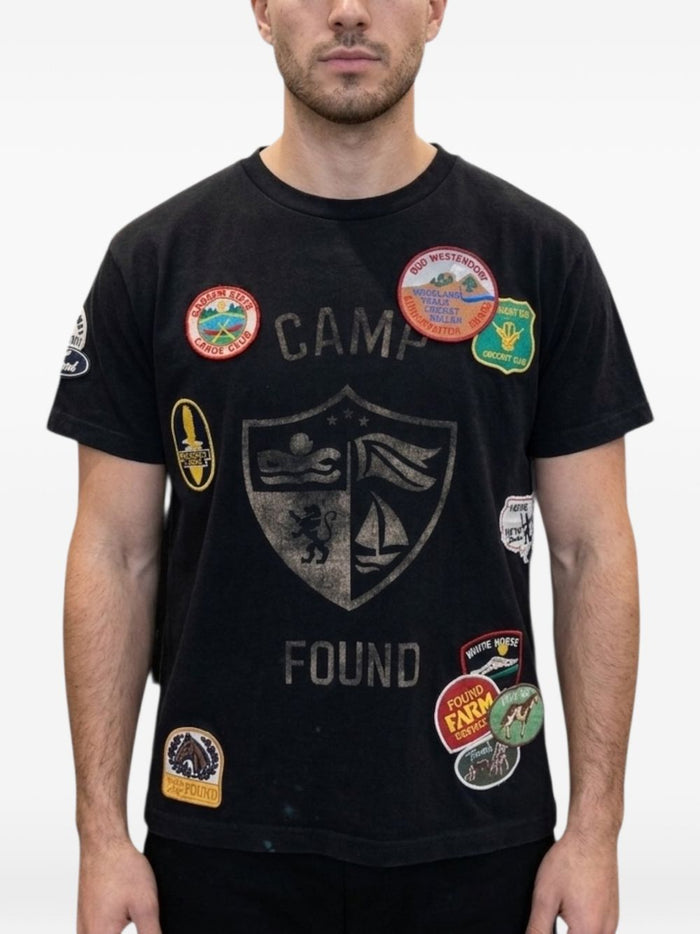 Found T-shirt con Patch Uomo Nero 1