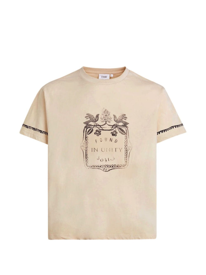 Found T-shirt Stampata Uomo Beige 6