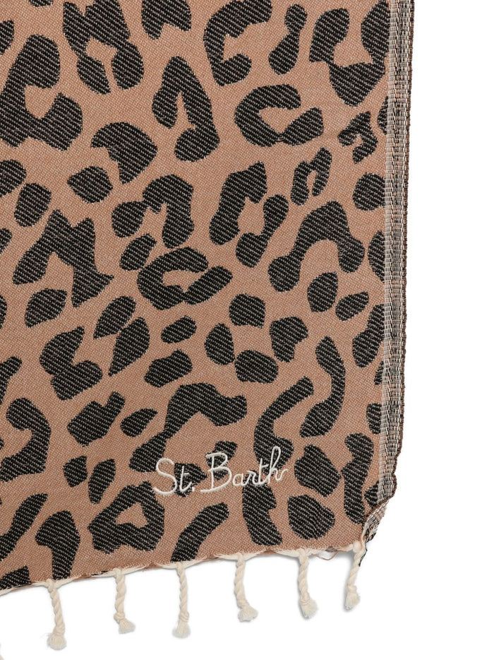 Mc2 Saint Barth Telo Mare Leopardato Unisex Beige 3