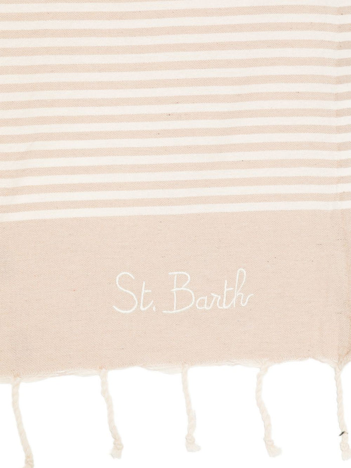 Mc2 Saint Barth Telo Mare Foutas Righe Unisex Beige 3