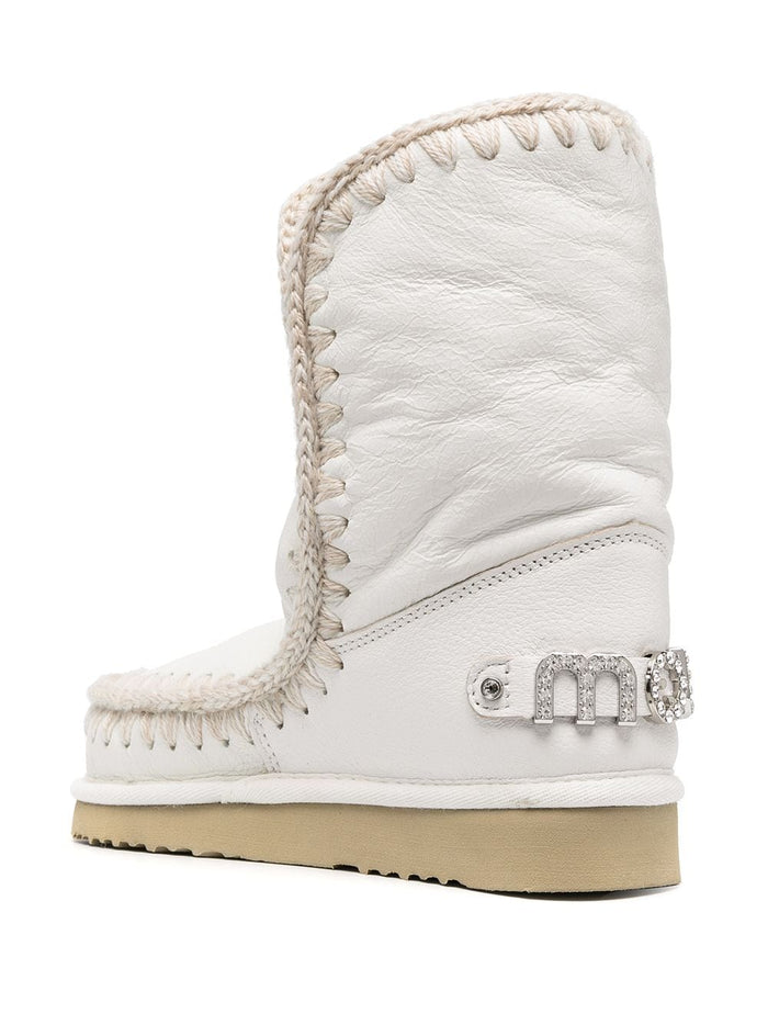 Mou Damen Eskimo 24 Logo Schuh in weiß 3