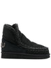 Mou Scarpa Nero Donna Eskimo 18 Glitter Logo 1