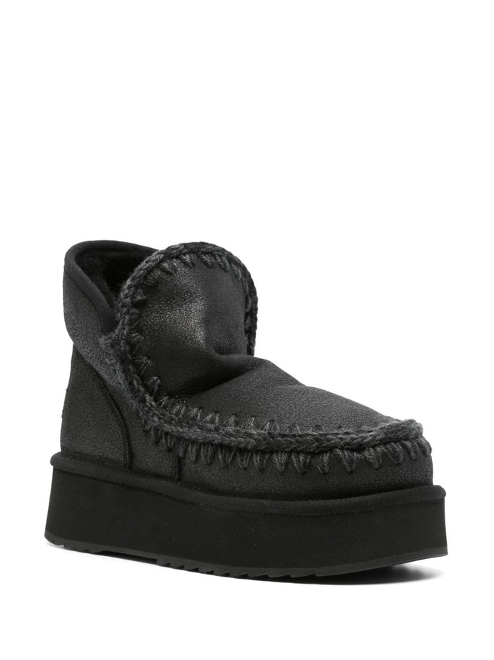 Mou Stivaletti Nero Donna Mini Eskimo Platform Boot Special Leather 2