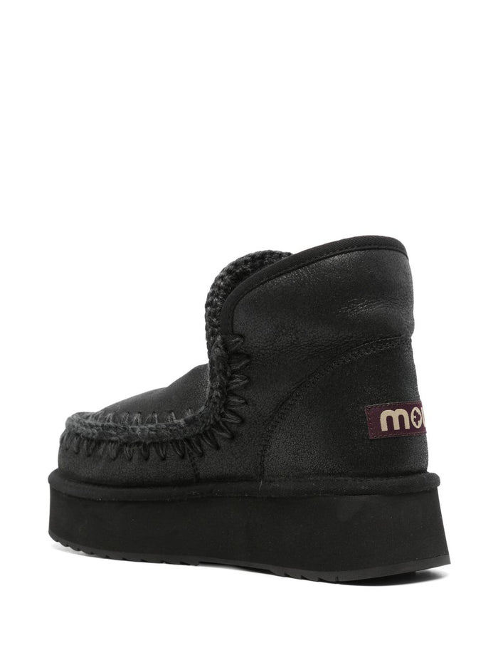 Mou Stivaletti Nero Donna Mini Eskimo Platform Boot Special Leather 3
