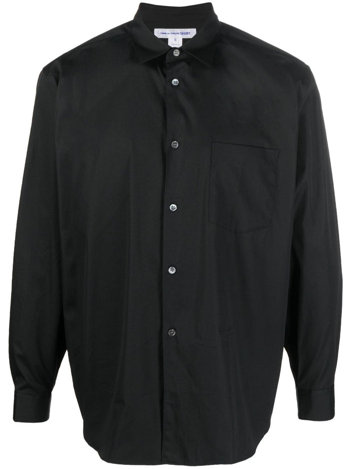 Comme Des Garcons Shirt Camicia Nero Uomo Taschino 5