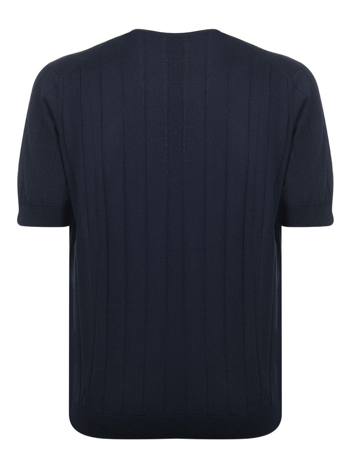 Filippo De Laurentis T-shirt Blu Uomo in Filo 3
