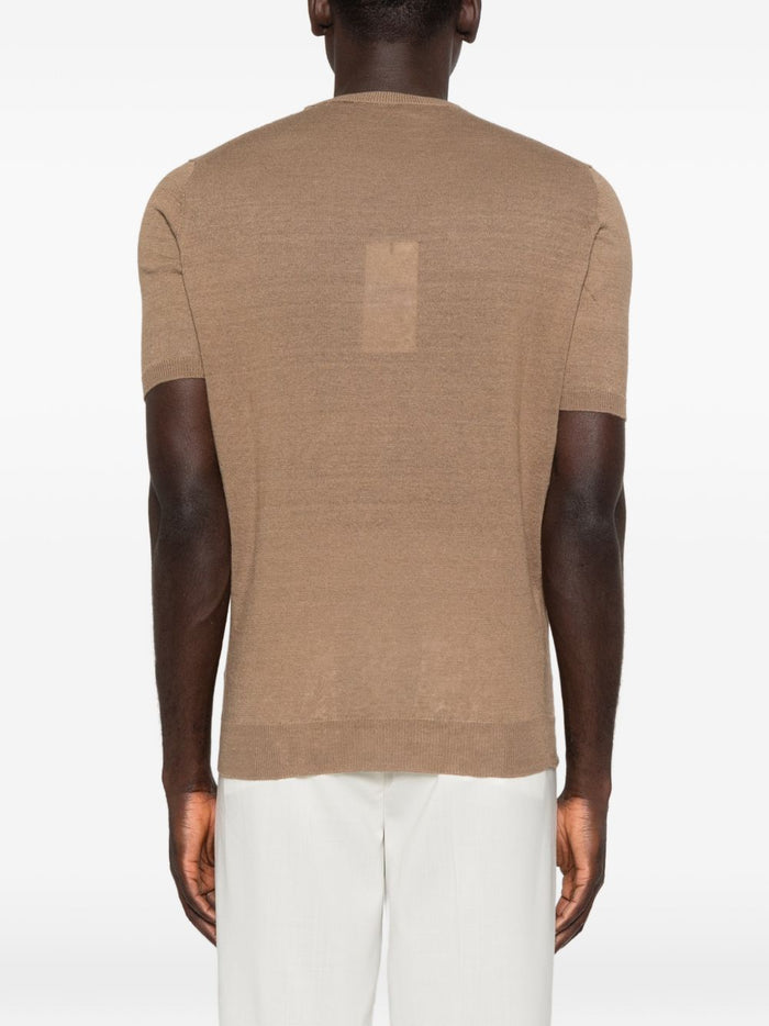 Filippo De Laurentis Maglia Maniche Corte Uomo Marrone 3