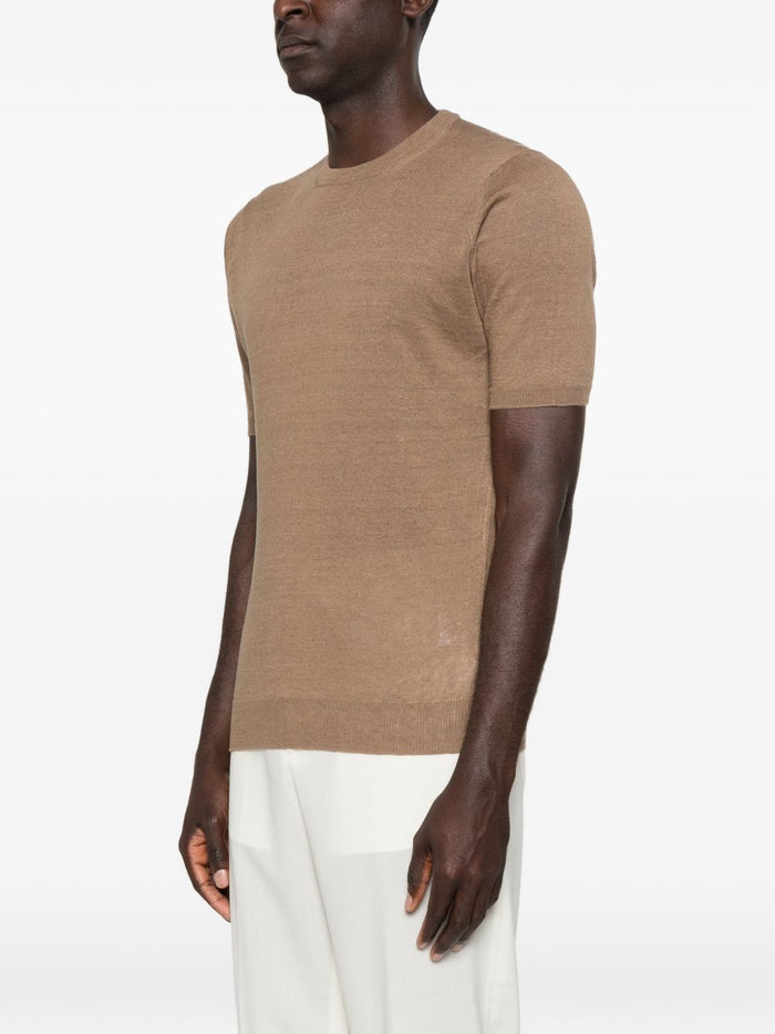 Filippo De Laurentis Maglia Maniche Corte Uomo Marrone 1