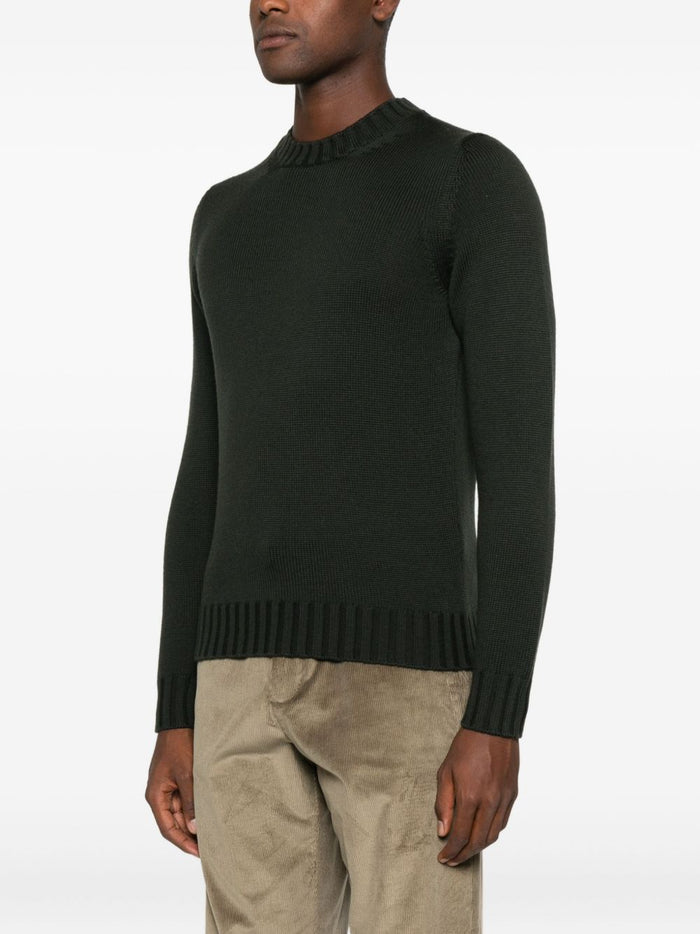 Filippo De Laurentis Maglia Verde Uomo Scollo Tondo 1