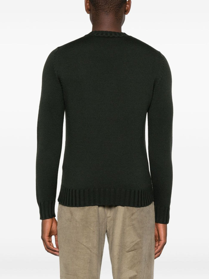 Filippo De Laurentis Maglia Verde Uomo Scollo Tondo 3