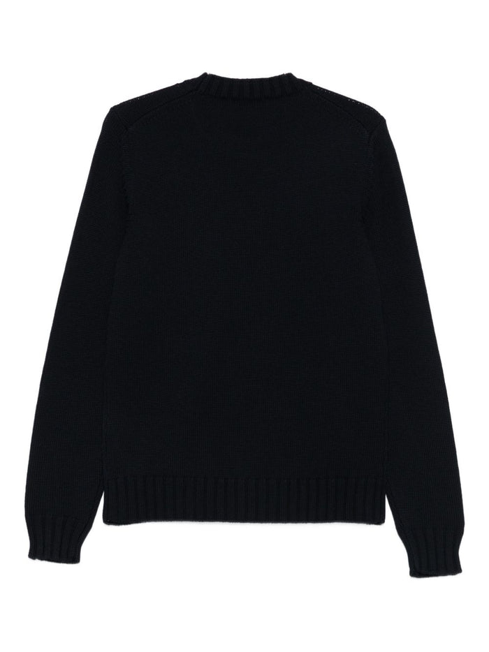 Filippo De Laurentis Maglia Blu Uomo Scollo Tondo 2