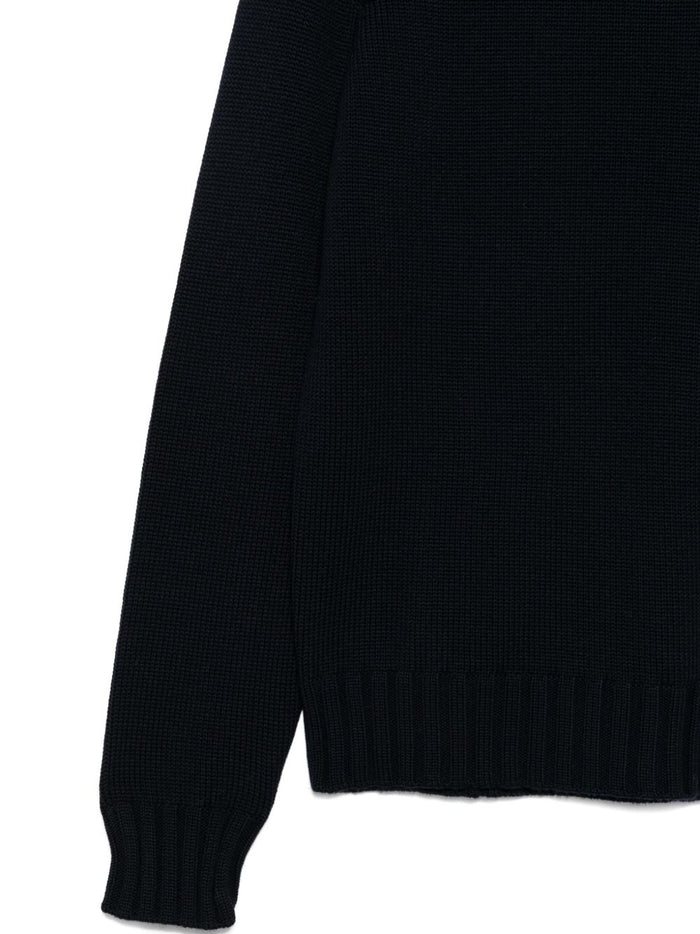 Filippo De Laurentis Maglia Blu Uomo Scollo Tondo 3