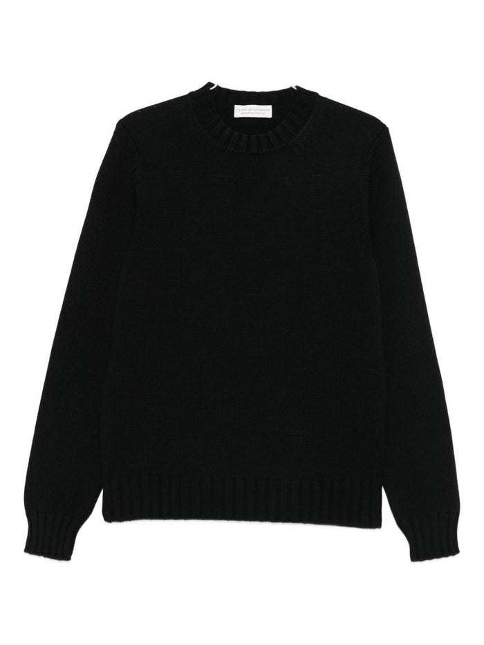 Filippo De Laurentis Maglia Nero Uomo Scollo Tondo 5