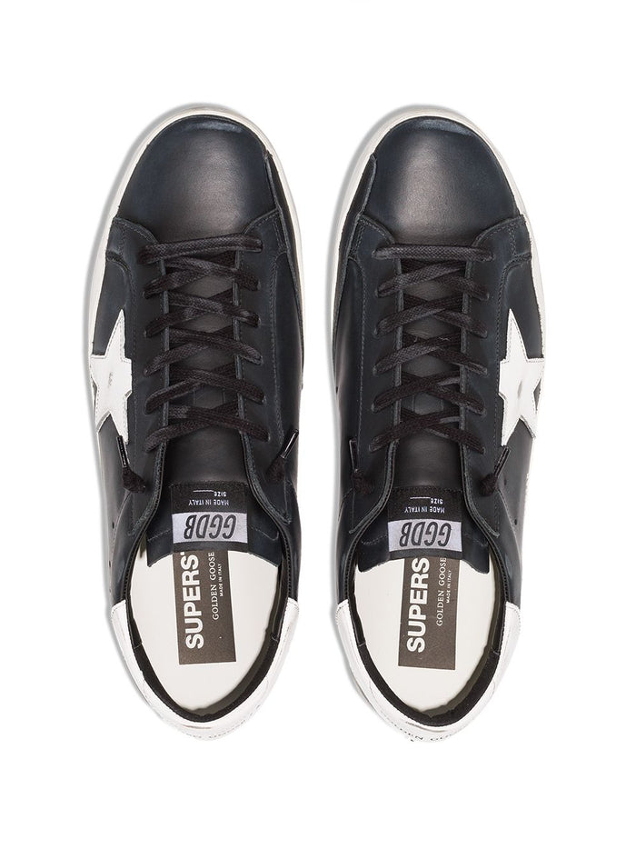 Golden Goose Men's Black Super Star Shoes 3