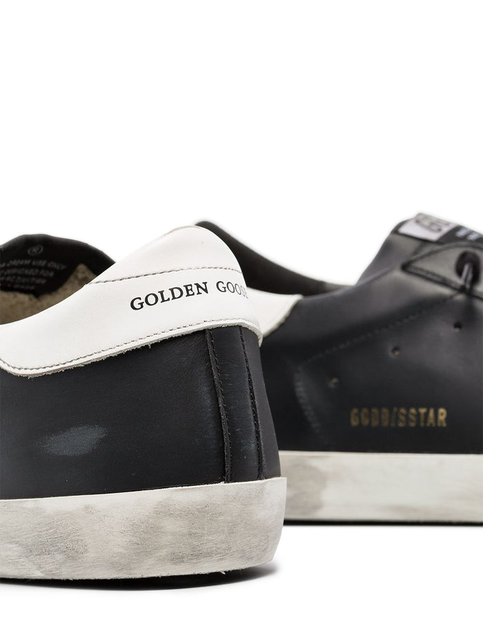 Golden Goose Men's Black Super Star Shoes 4