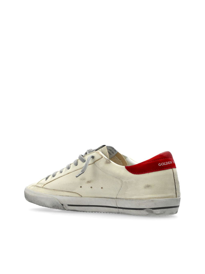 Golden Goose Super-Star Uomo Scarpa Bianco-Rosso 3