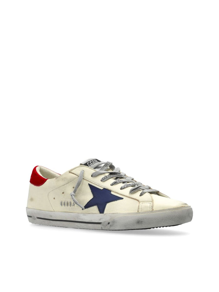 Golden Goose Super-Star Uomo Scarpa Bianco-Rosso 6