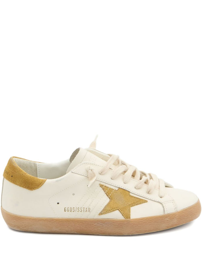 Golden Goose Super Star Uomo Sneakers Bianco-Oro 1