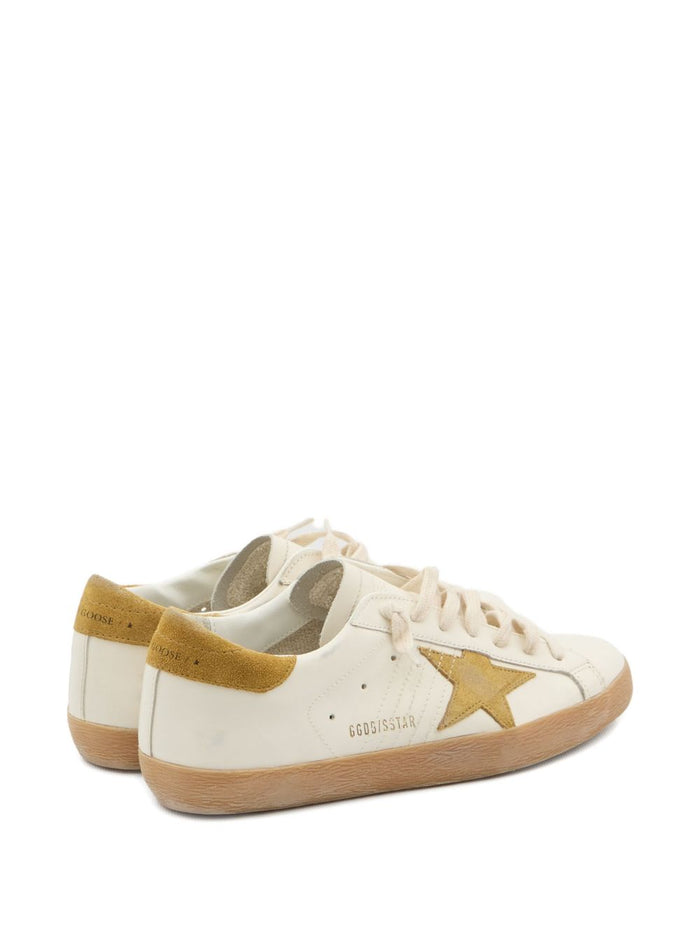 Golden Goose Super Star Uomo Sneakers Bianco-Oro 3
